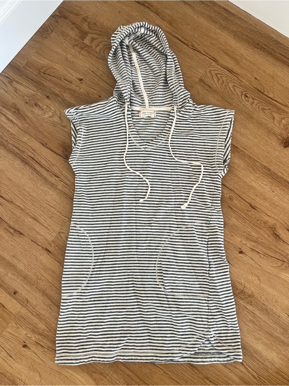 Max Studio Striped Beach Dress